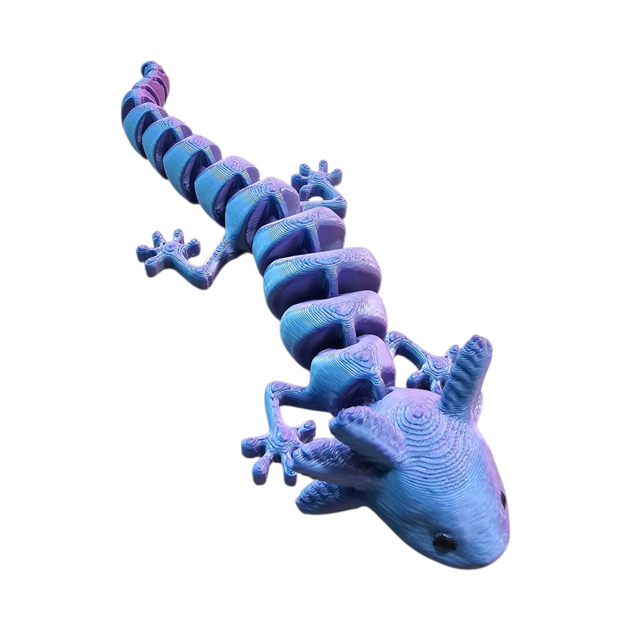 flexi axolotl fidget toy 3D geprint - ontspanning