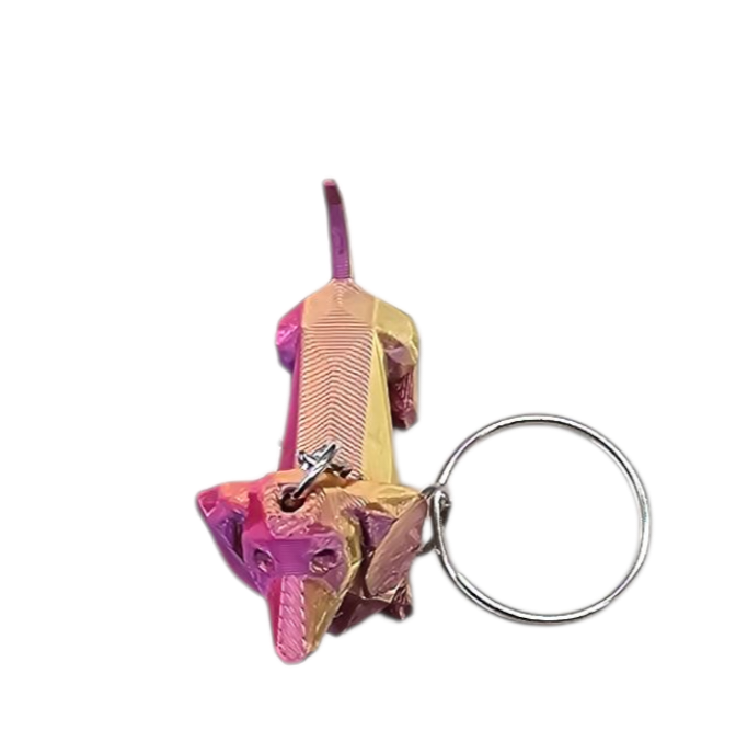 Teckel Sleutelhanger – kleurrijk & uniek - diverse kleuren