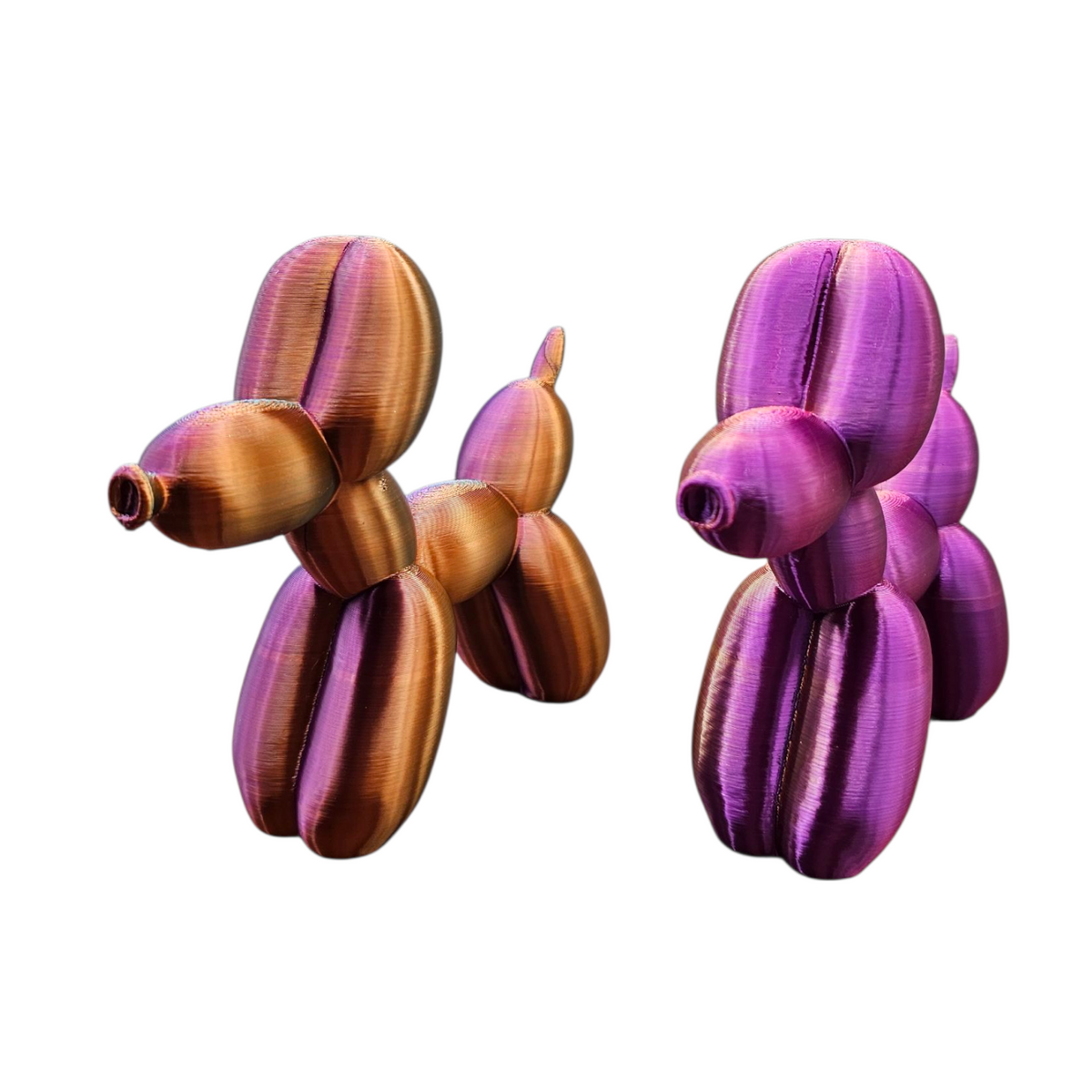 Ballonhond Beeldje -3D Geprinte Ballonhond in Meerkleurig Filament
