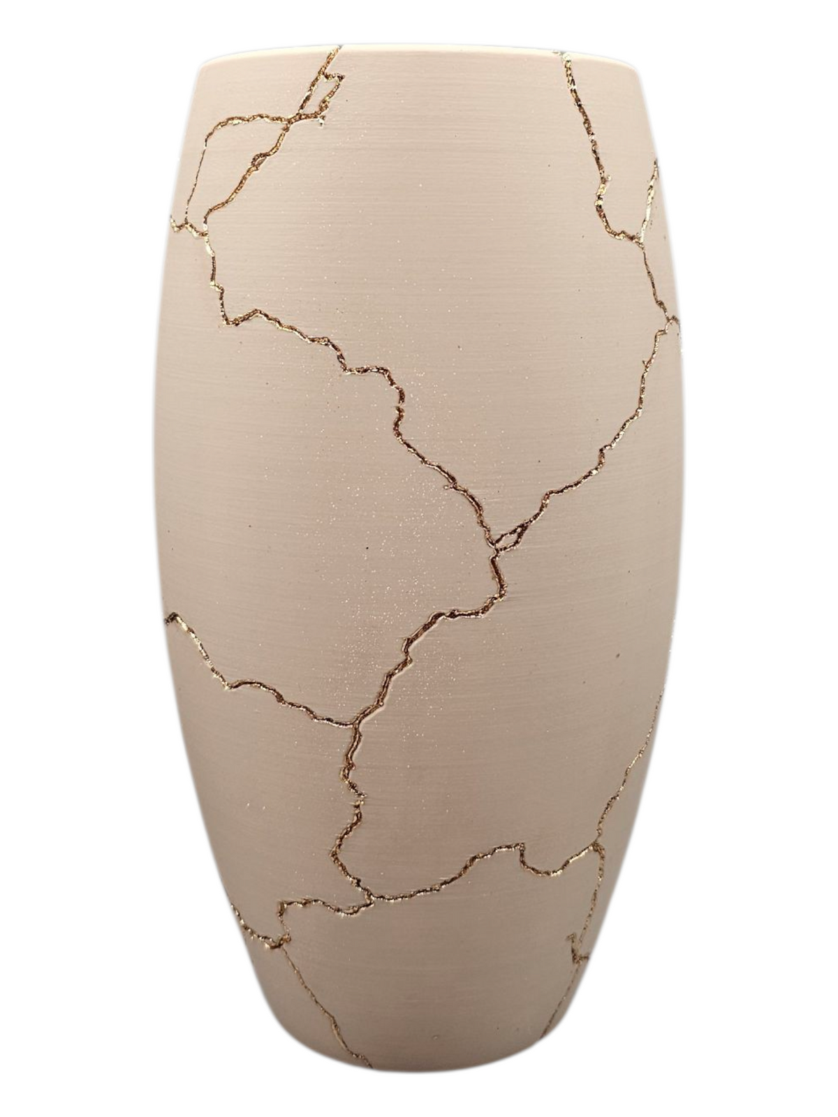 Luxury Layerzz – Golden Cracks Vase - 3D geprint - 2 maten - meerdere kleuren