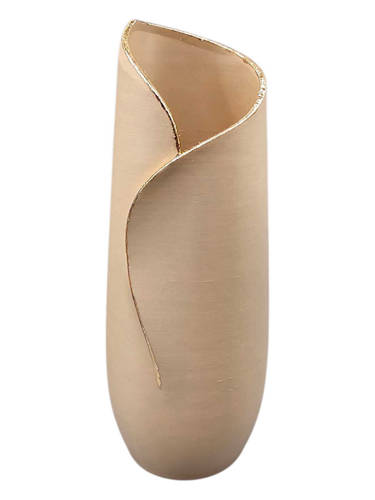 Luxury Layerzz Flow Line Vase | Design Vaas met Gouden Rand - 2 maten diverse kleuren