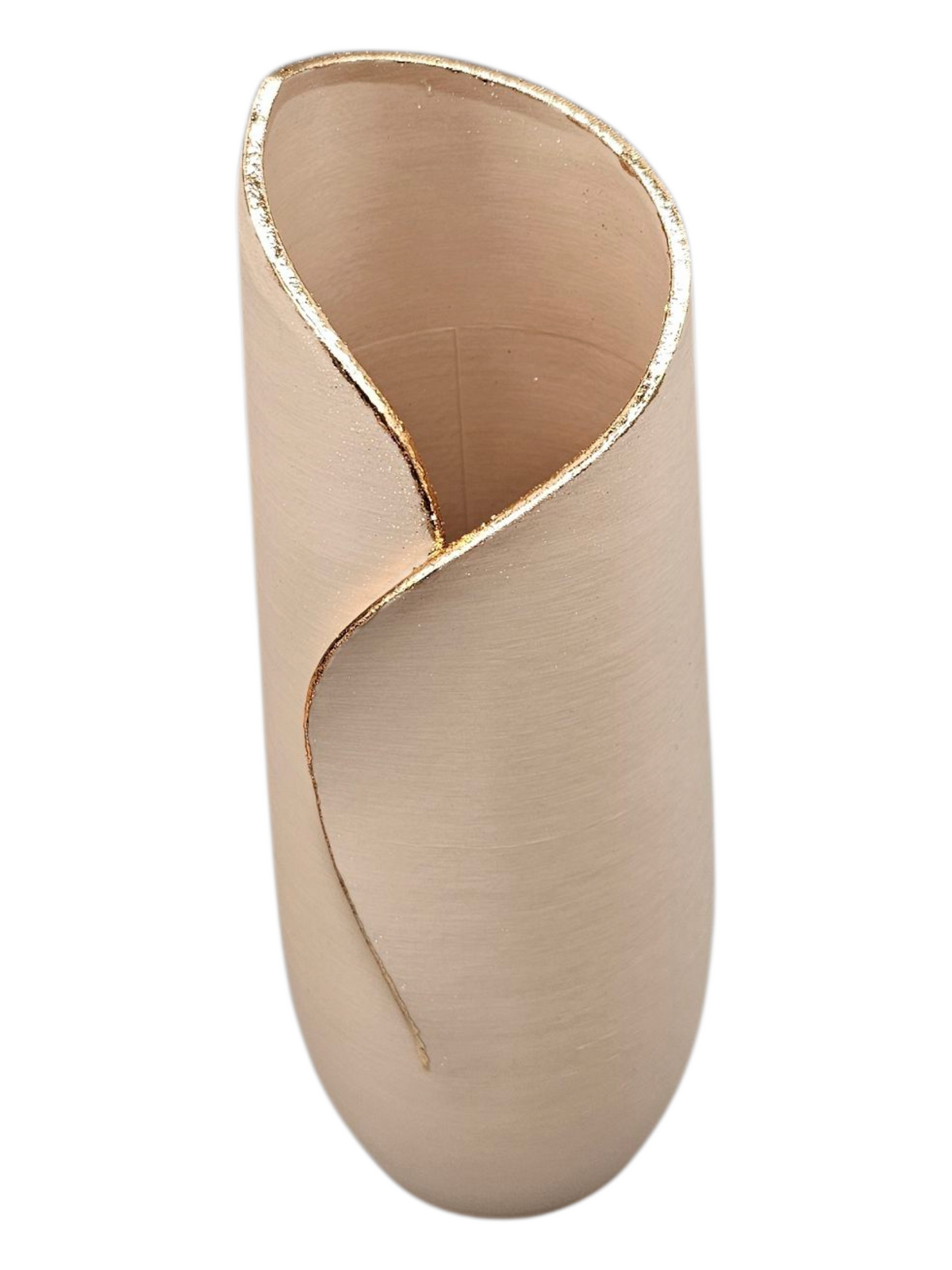 Luxury Layerzz Flow Line Vase | Design Vaas met Gouden Rand - 2 maten diverse kleuren