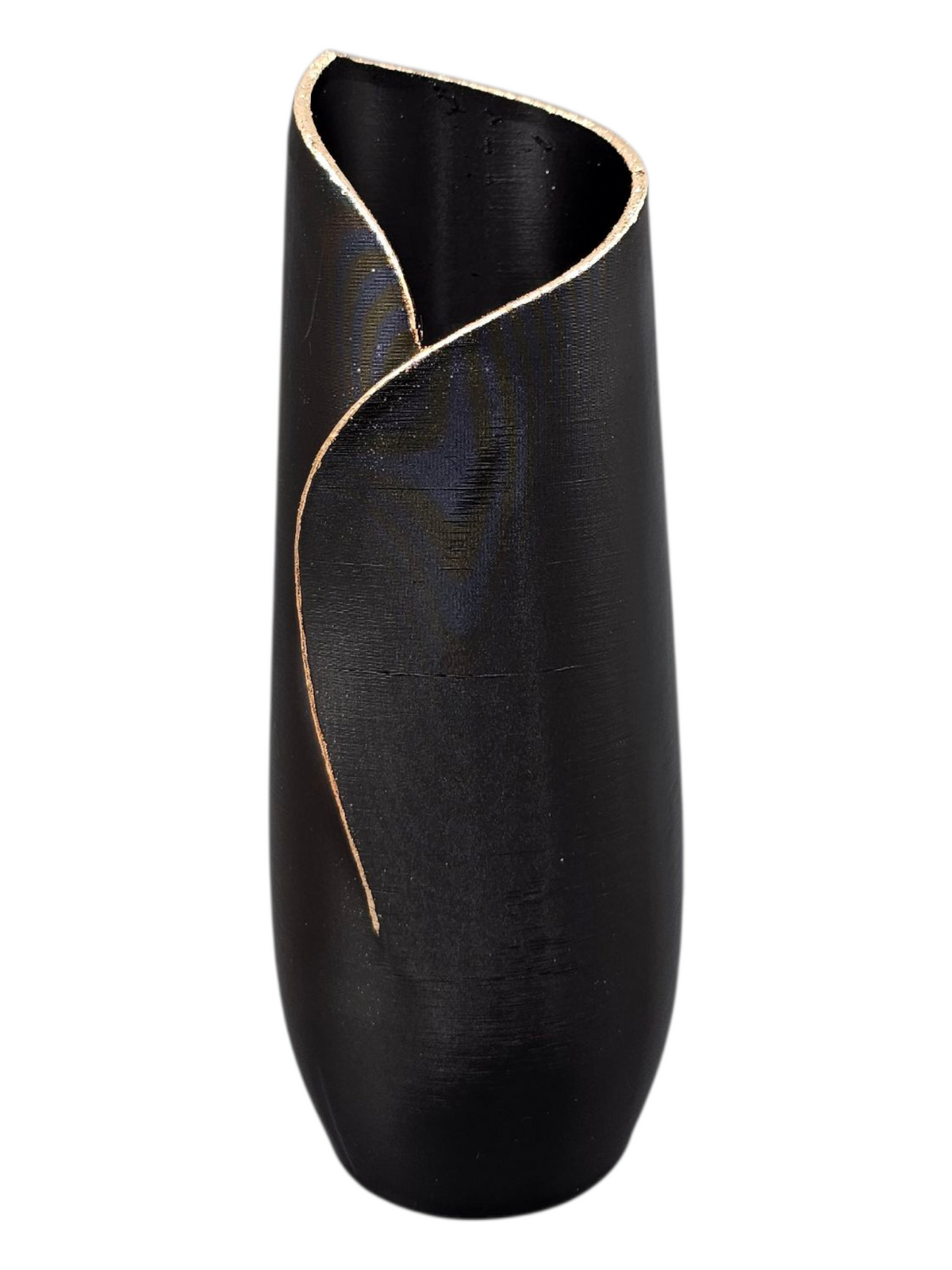 Luxury Layerzz Flow Line Vase | Design Vaas met Gouden Rand - 2 maten diverse kleuren