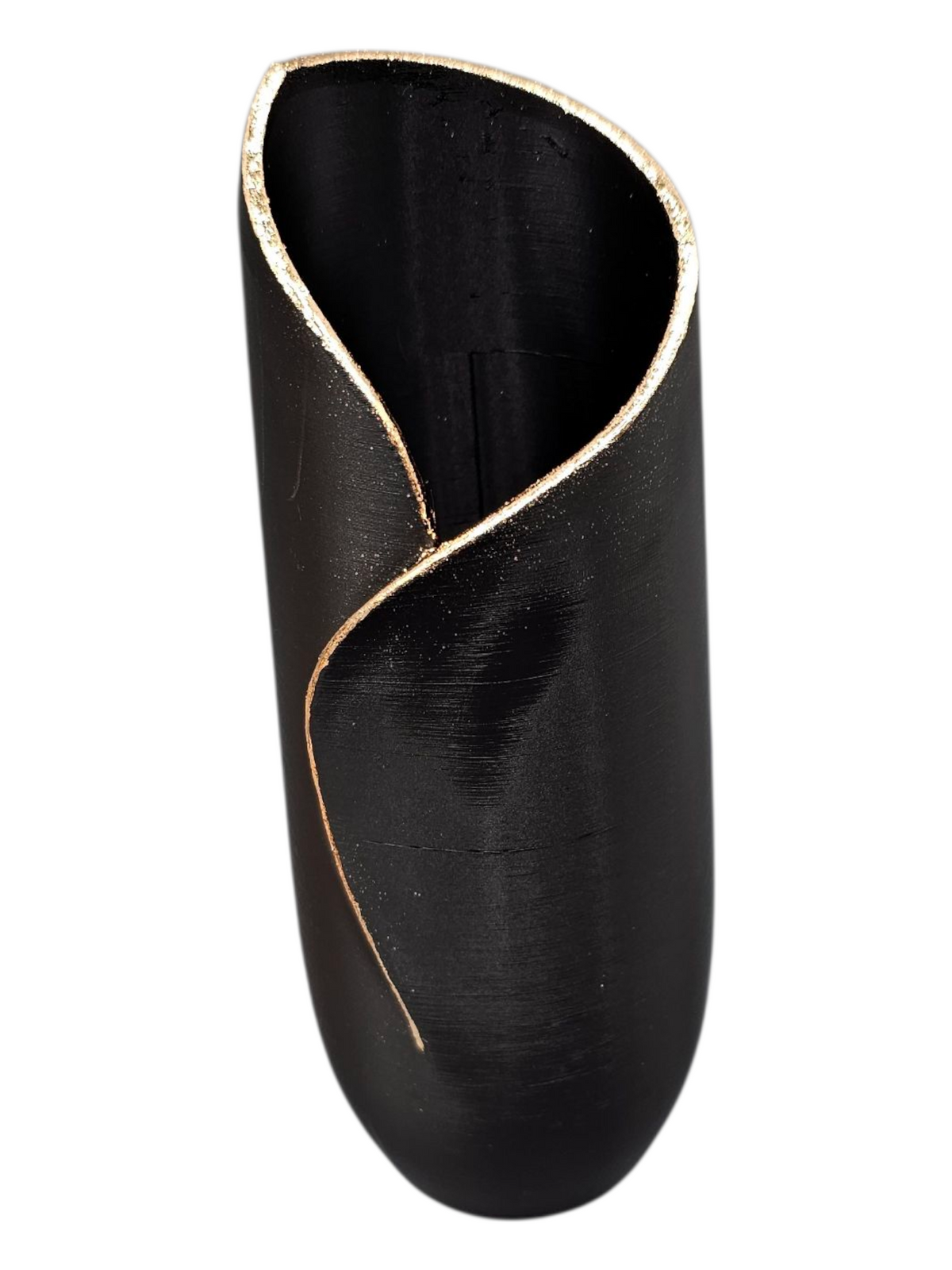 Luxury Layerzz Flow Line Vase | Design Vaas met Gouden Rand - 2 maten diverse kleuren