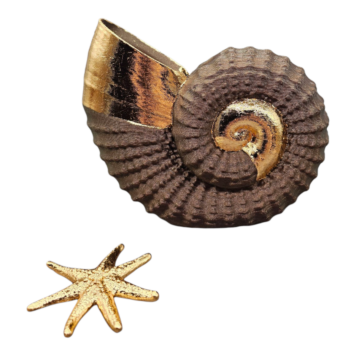 Luxury Layerzz – Seashell Luxe -3D geprint Handmade Gold - 3 varianten