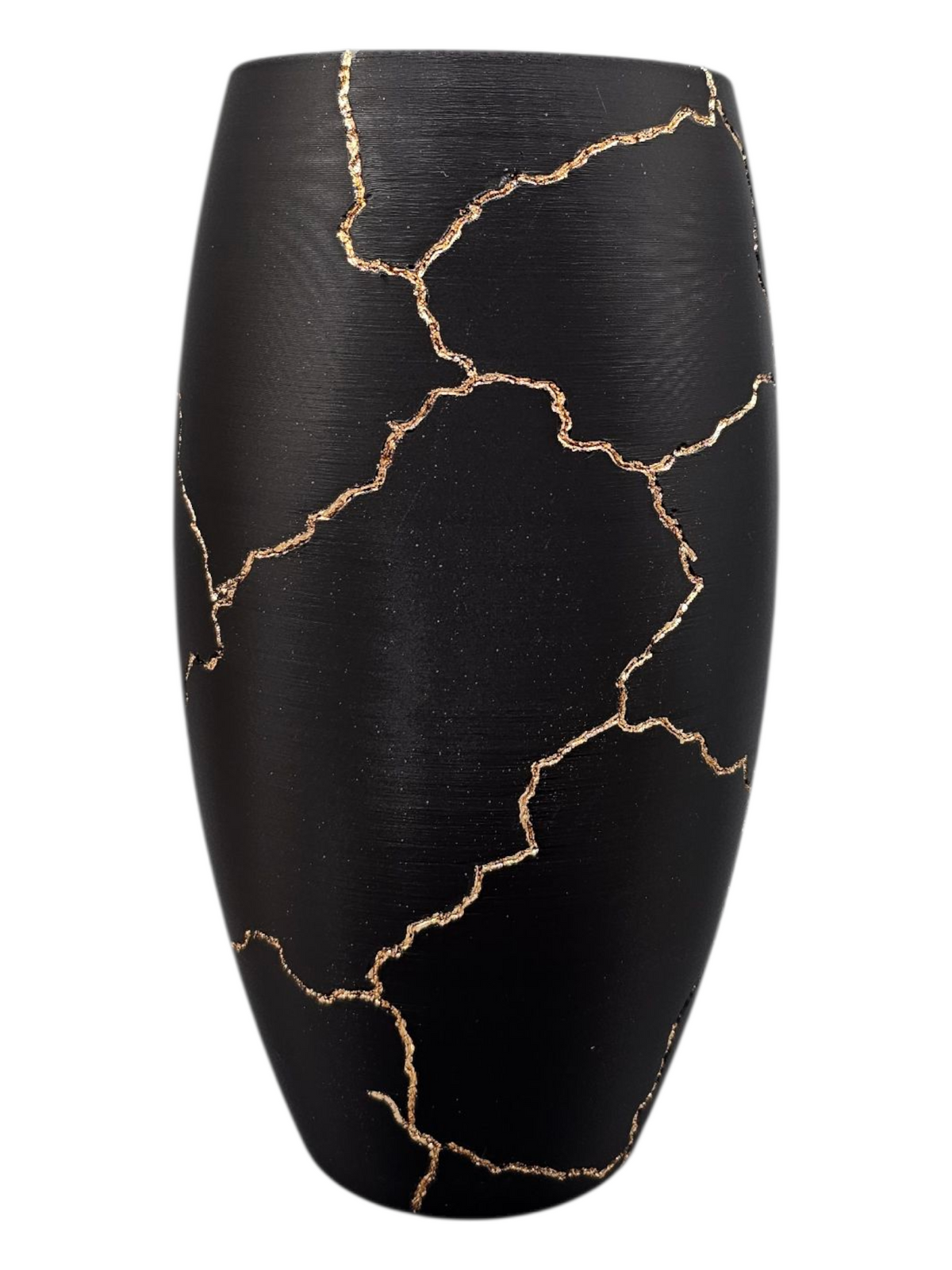 Luxury Layerzz – Golden Cracks Vase - 3D geprint - 2 maten - meerdere kleuren