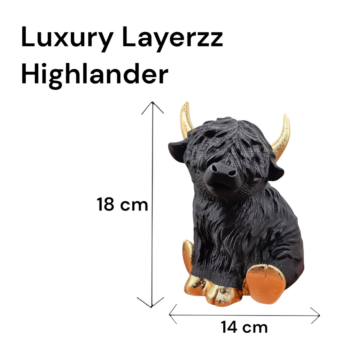 Luxury Layerzz – Highlander - 3D geprint - handgemaakt - meerdere kleuren - 2 maten