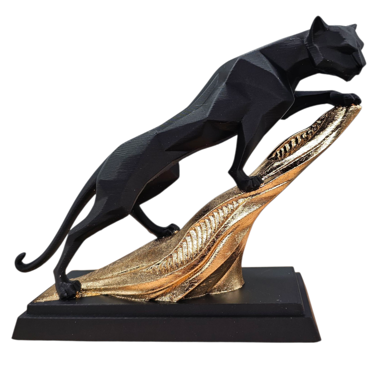 Luxury Layerzz – Panther - 3D geprint - Goud - handegmaakt