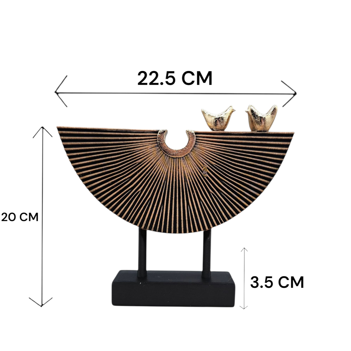 Luxury Layerzz Sunrise Birds - Decoratief beeld Goud & Brons - 3D geprint - luxe interieurdecoratie