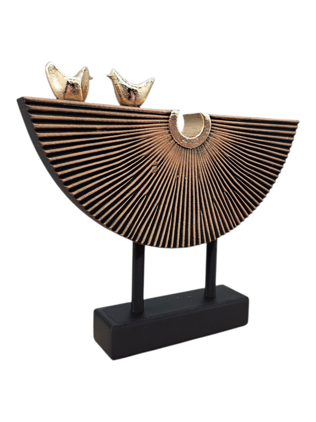 Luxury Layerzz Sunrise Birds - Decoratief beeld Goud & Brons - 3D geprint - luxe interieurdecoratie