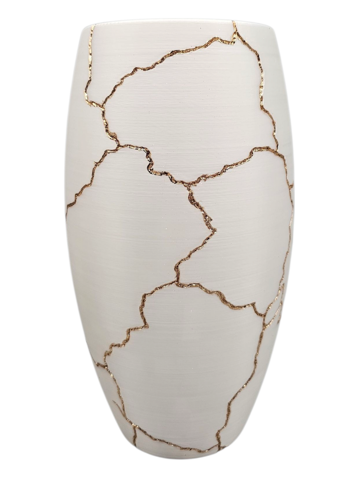 Luxury Layerzz – Golden Cracks Vase - 3D geprint - 2 maten - meerdere kleuren