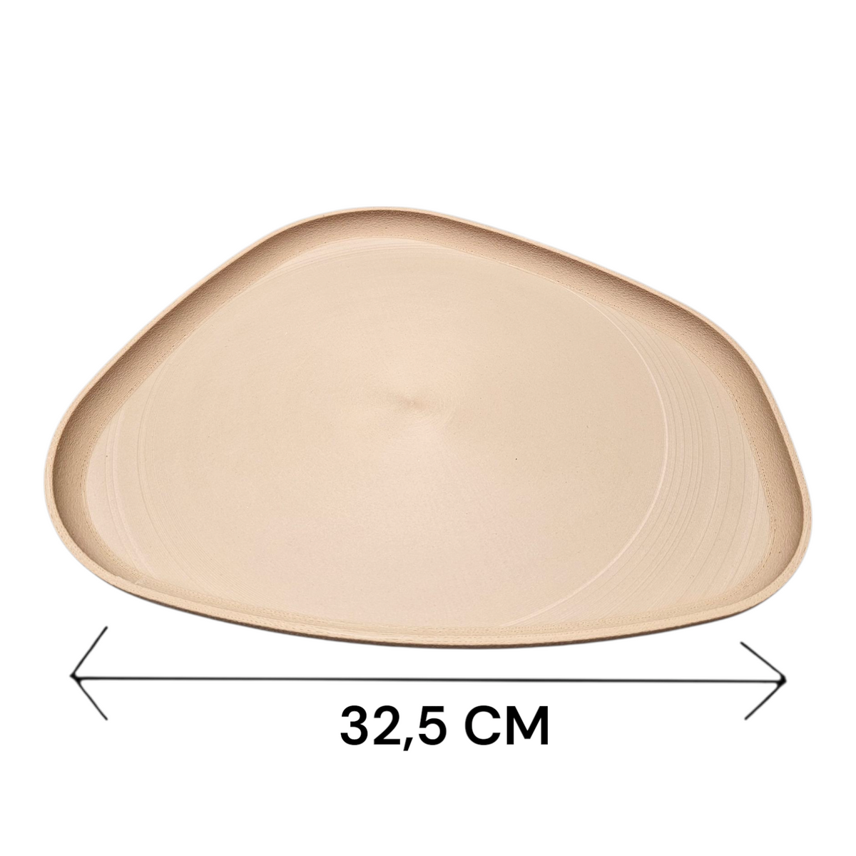 Luxe Herfst Decoratieset – Beige Dienblad met Handgeschilderde Vaas, Highlander Cow & LED Licht