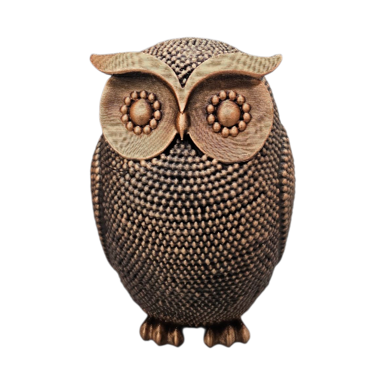 Luxury Layerzz Diamond Owl – Luxe Decoratieve Uil | 3D Geprint - goud of brons 3 maten