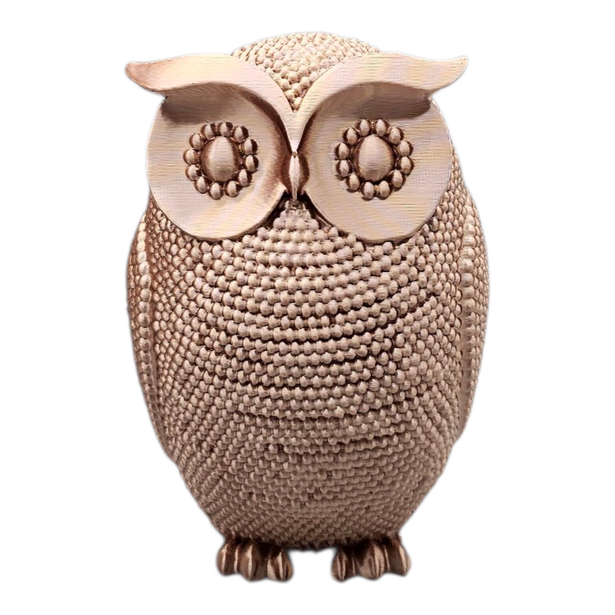 Luxury Layerzz Diamond Owl – Luxe Decoratieve Uil | 3D Geprint - goud of brons 3 maten