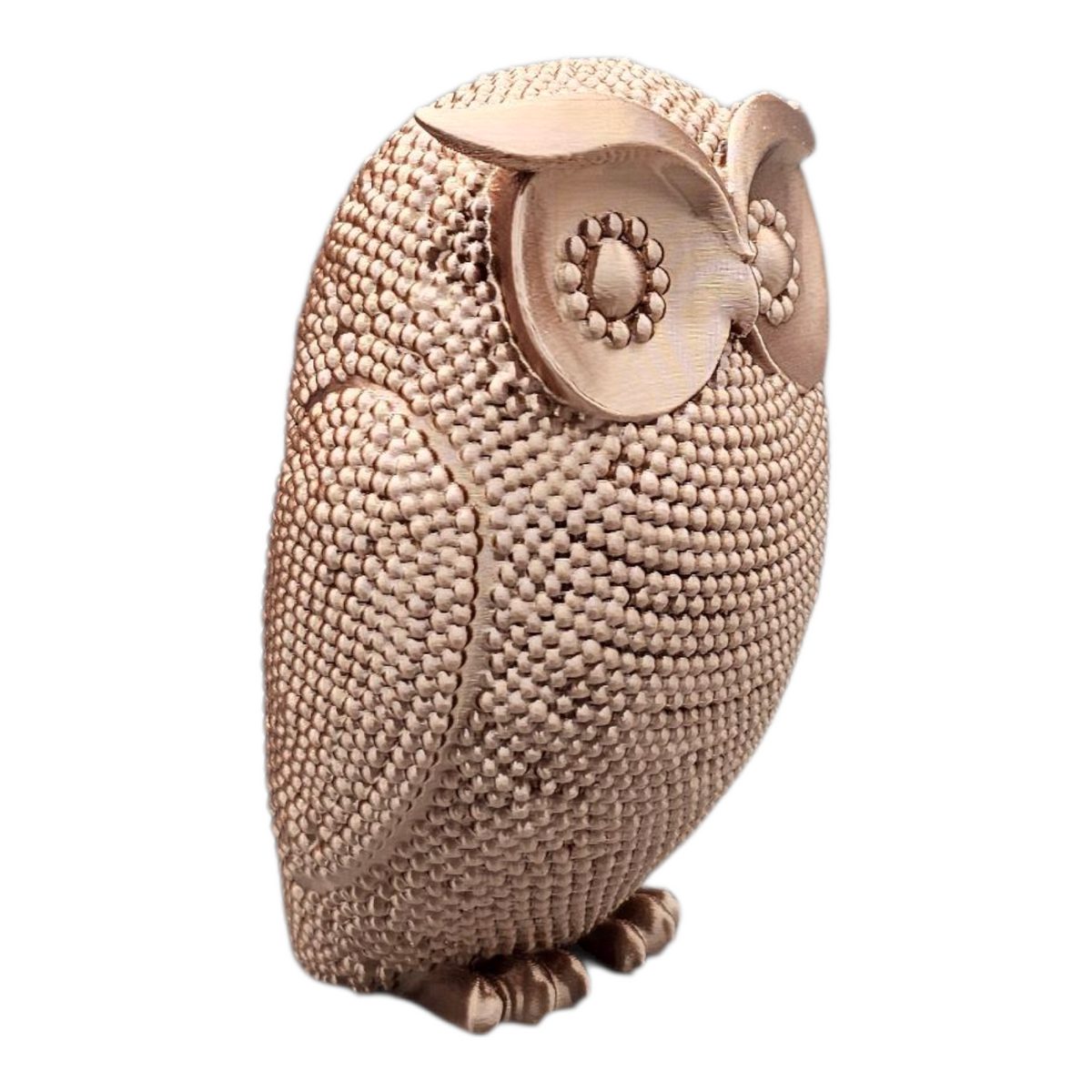 Luxury Layerzz Diamond Owl – Luxe Decoratieve Uil | 3D Geprint - goud of brons 3 maten