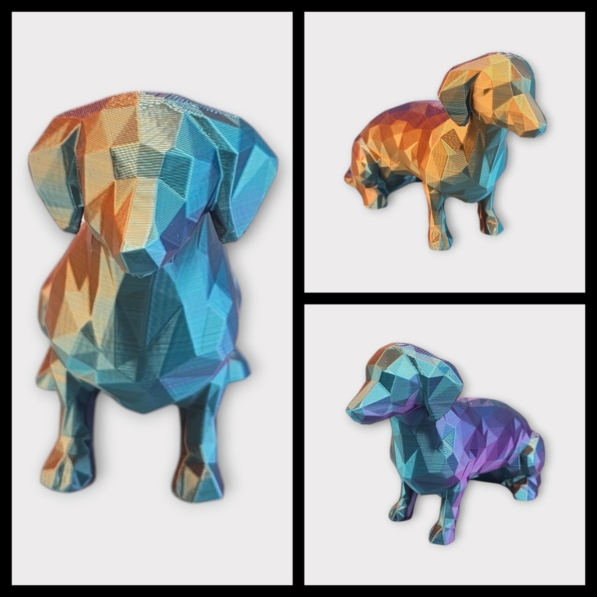 Tekkel – 3D-geprint Hondje met Kleurverloop