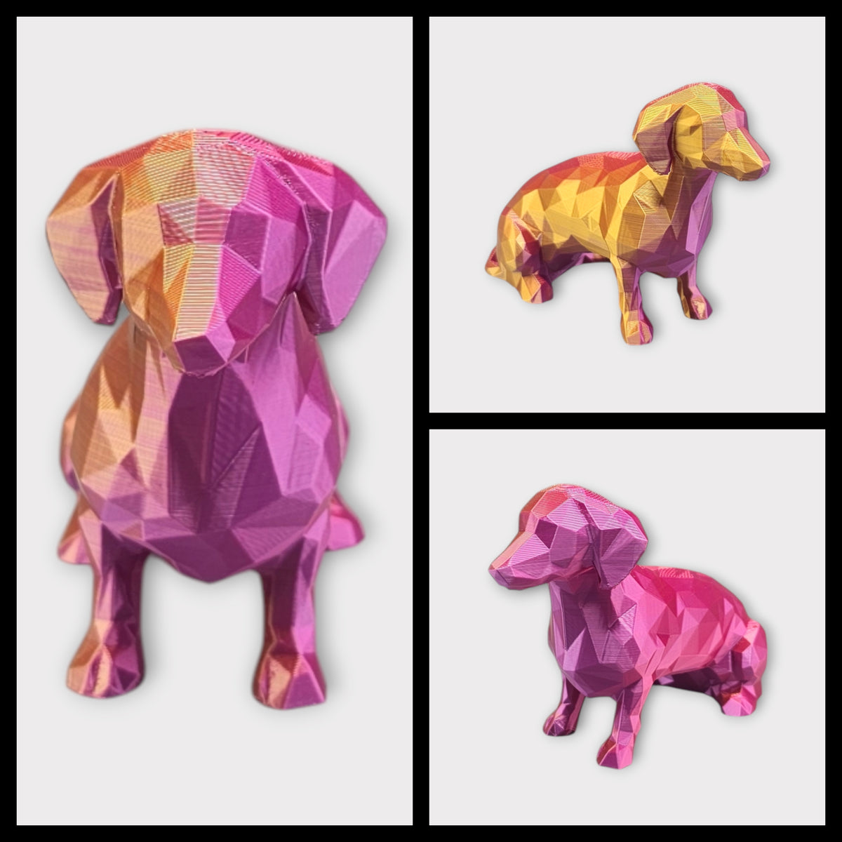 Tekkel – 3D-geprint Hondje met Kleurverloop