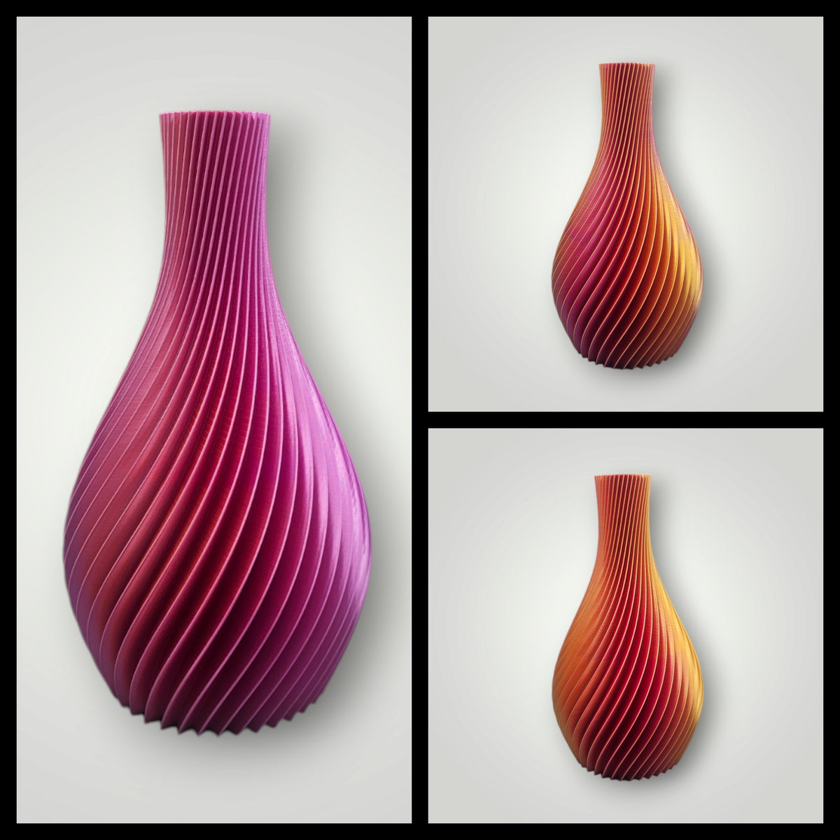 Pyriet – Multicolor 3D Geprinte Vaas Voor Droogbloemen