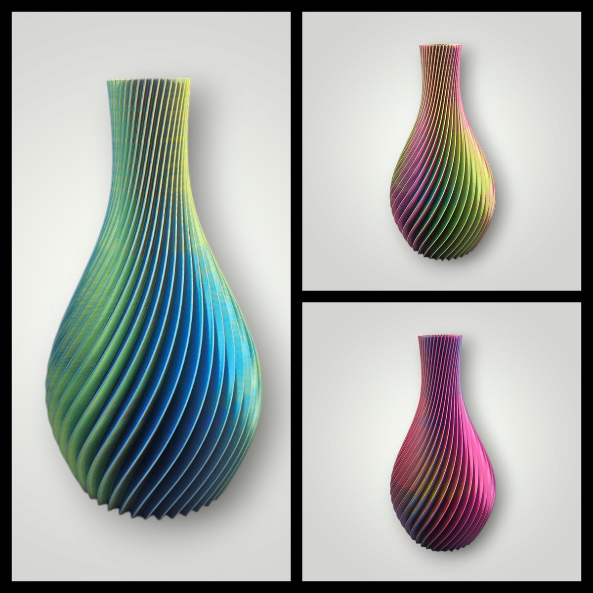 Pyriet – Multicolor 3D Geprinte Vaas Voor Droogbloemen