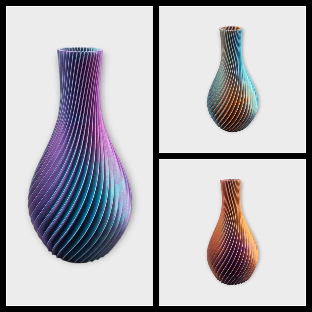 Pyriet – Multicolor 3D Geprinte Vaas Voor Droogbloemen