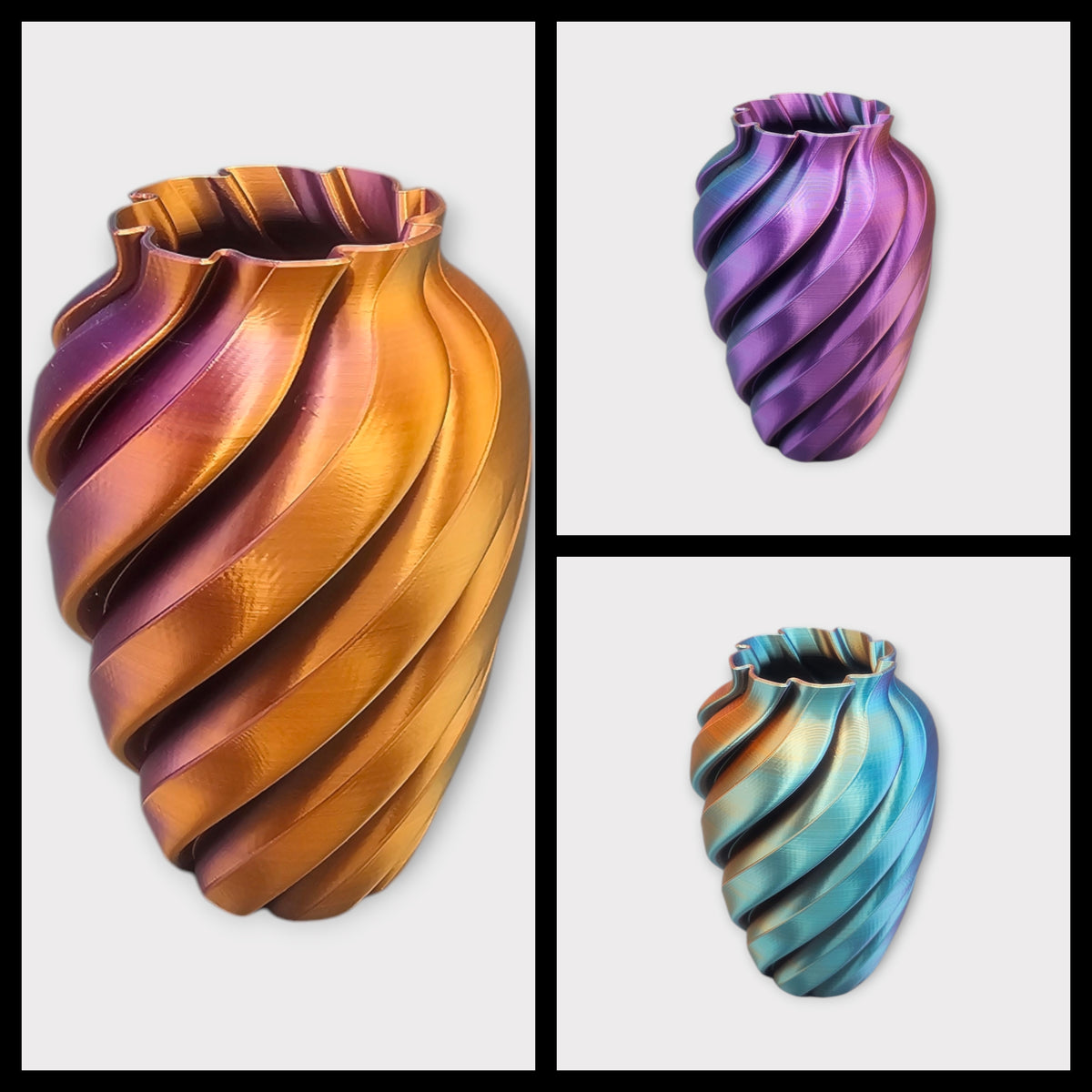 Zirkoon - 3D Geprinte Design Vaas Voor Droogbloemen