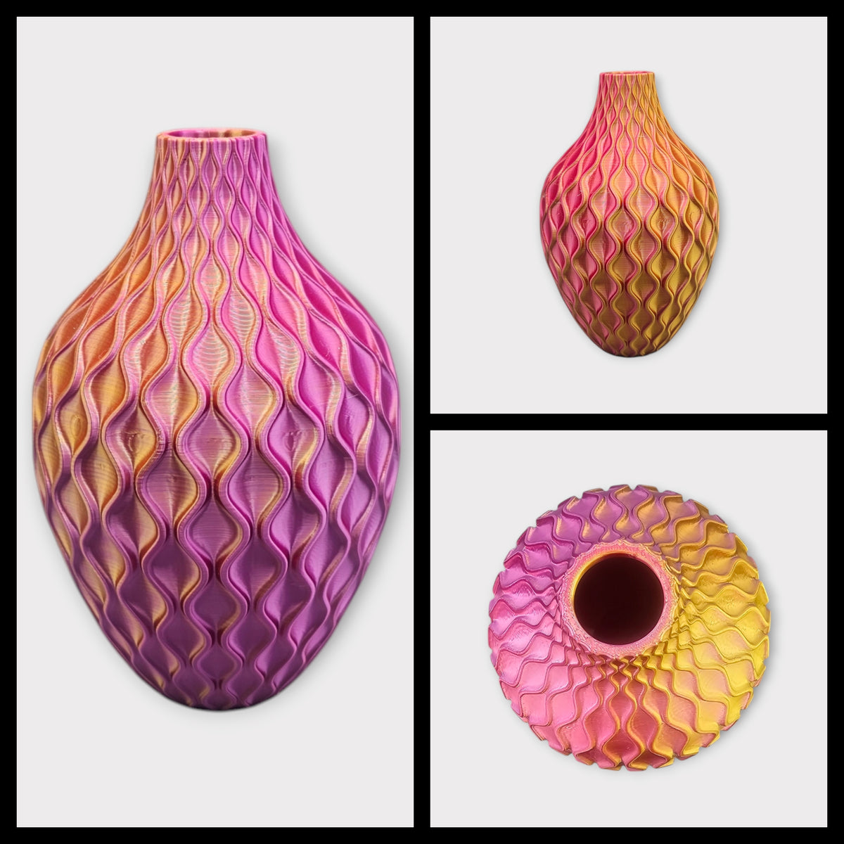 Smaragd - 3D geprinte Design vaas voor droogbloemen