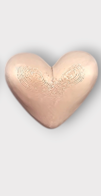 Liefdesbeeldje met Verwisselbaar Hart 3D Geprinte Decoratie met Hartje 3 kleuren