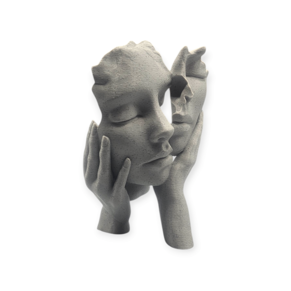 Embrace of souls- 3-D geprint beeld in stonelook 15 cm