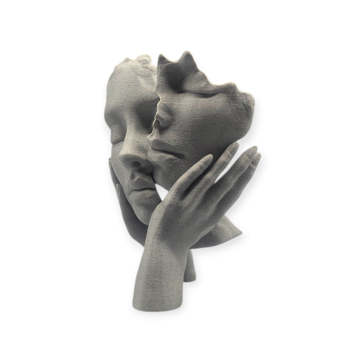 Embrace of souls- 3-D geprint beeld in stonelook 15 cm