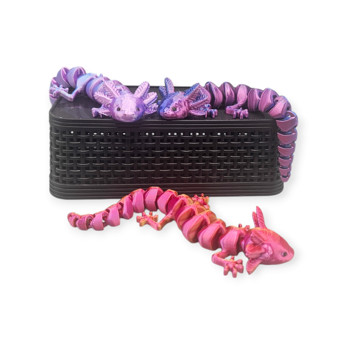 flexi axolotl fidget toy 3D geprint - ontspanning