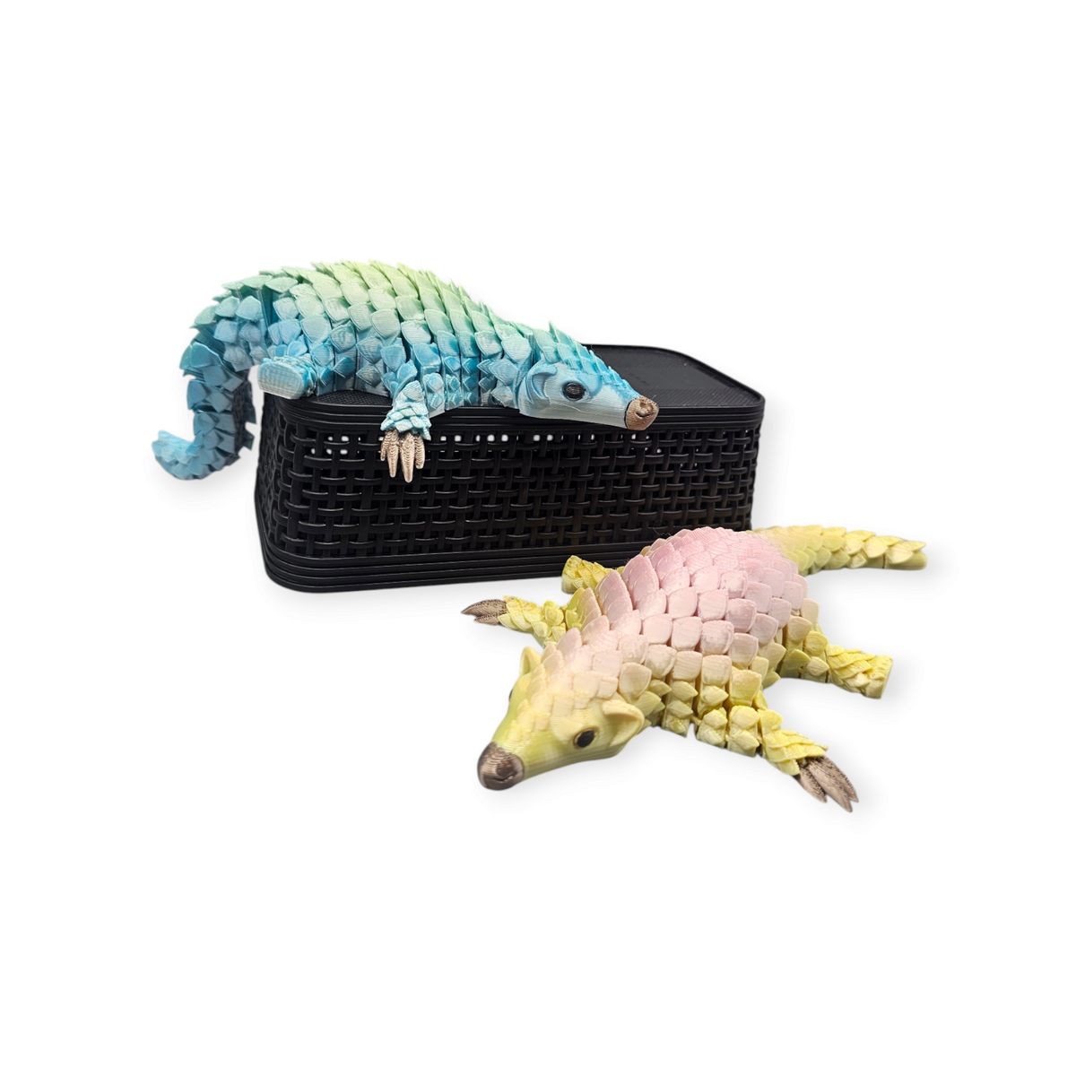 Fidget Armadillo - 3D geprint voor ontspanning groot en klein formaat