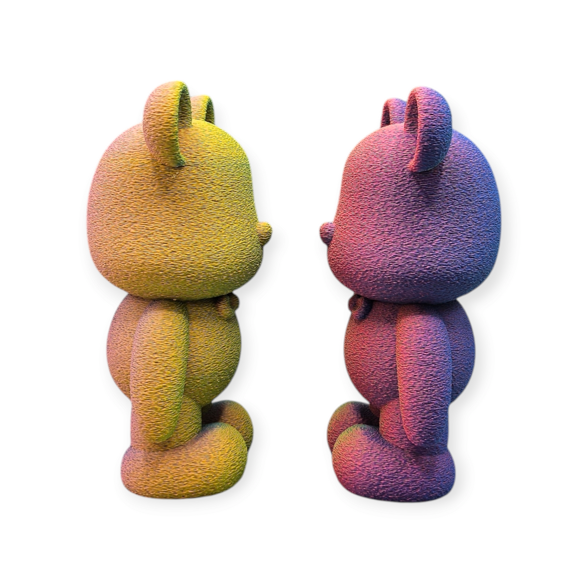 3D Geprinte Fuzzy Beer - Unieke Decoratie in Matte & Glanzende Kleuren