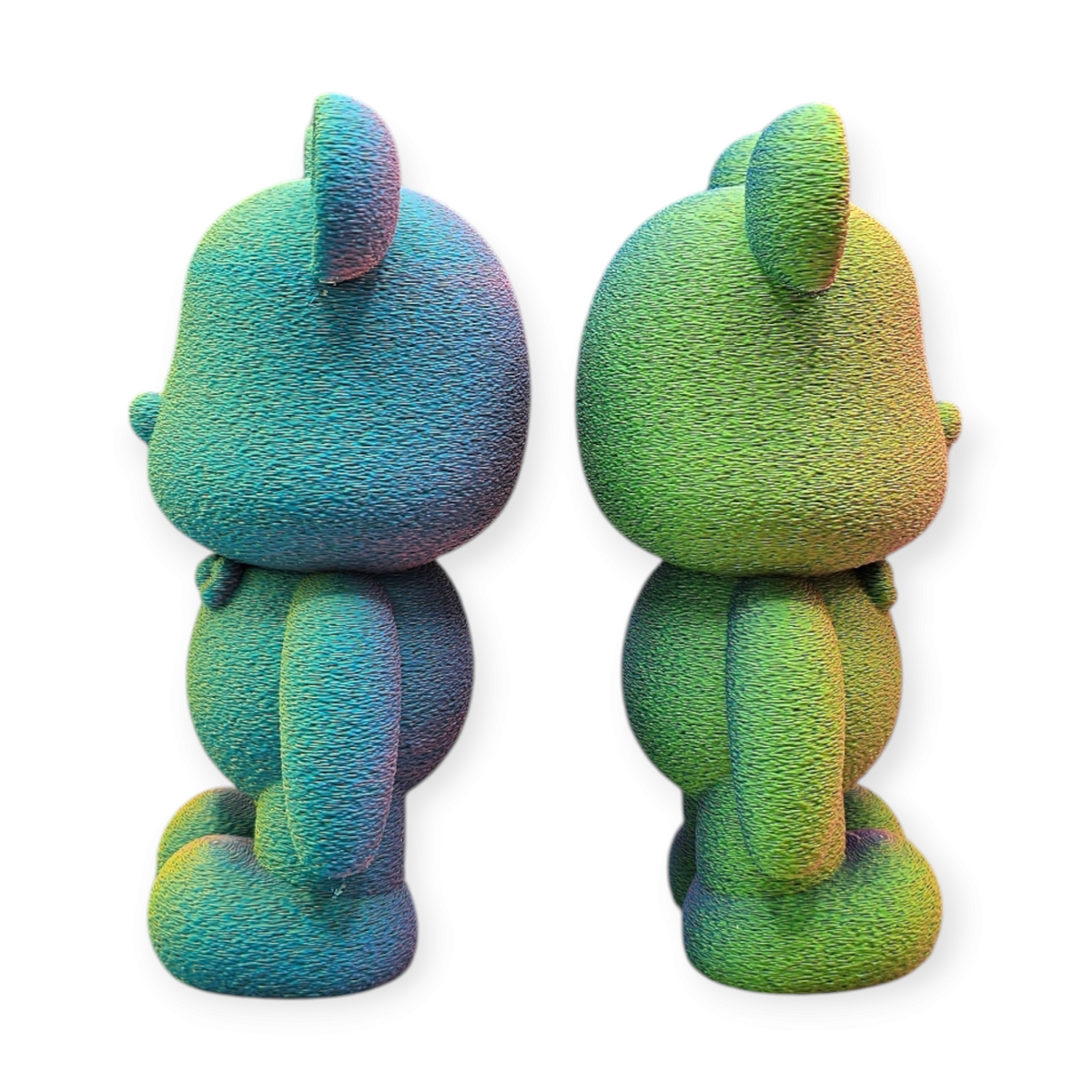 3D Geprinte Fuzzy Beer - Unieke Decoratie in Matte & Glanzende Kleuren