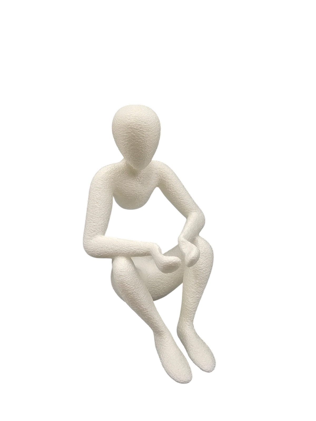 Modern Beeldje met Hartje NObody- 3D Geprinte Liefdesdecoratie