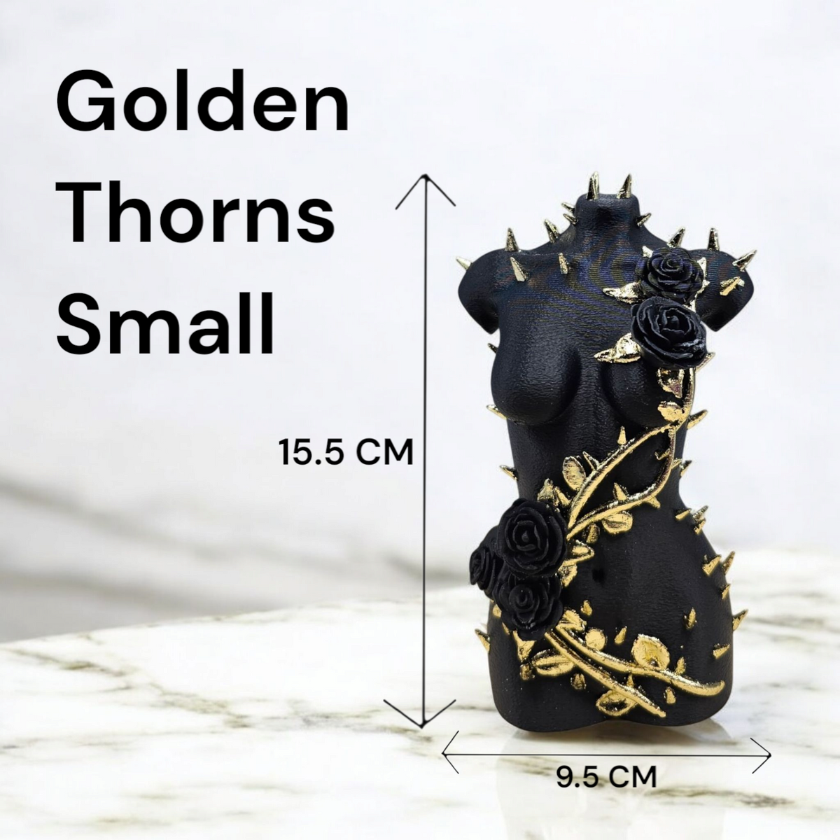Luxury Layerzz – Golden Thorns - luxe decoratie - 3D geprint -  2 maten