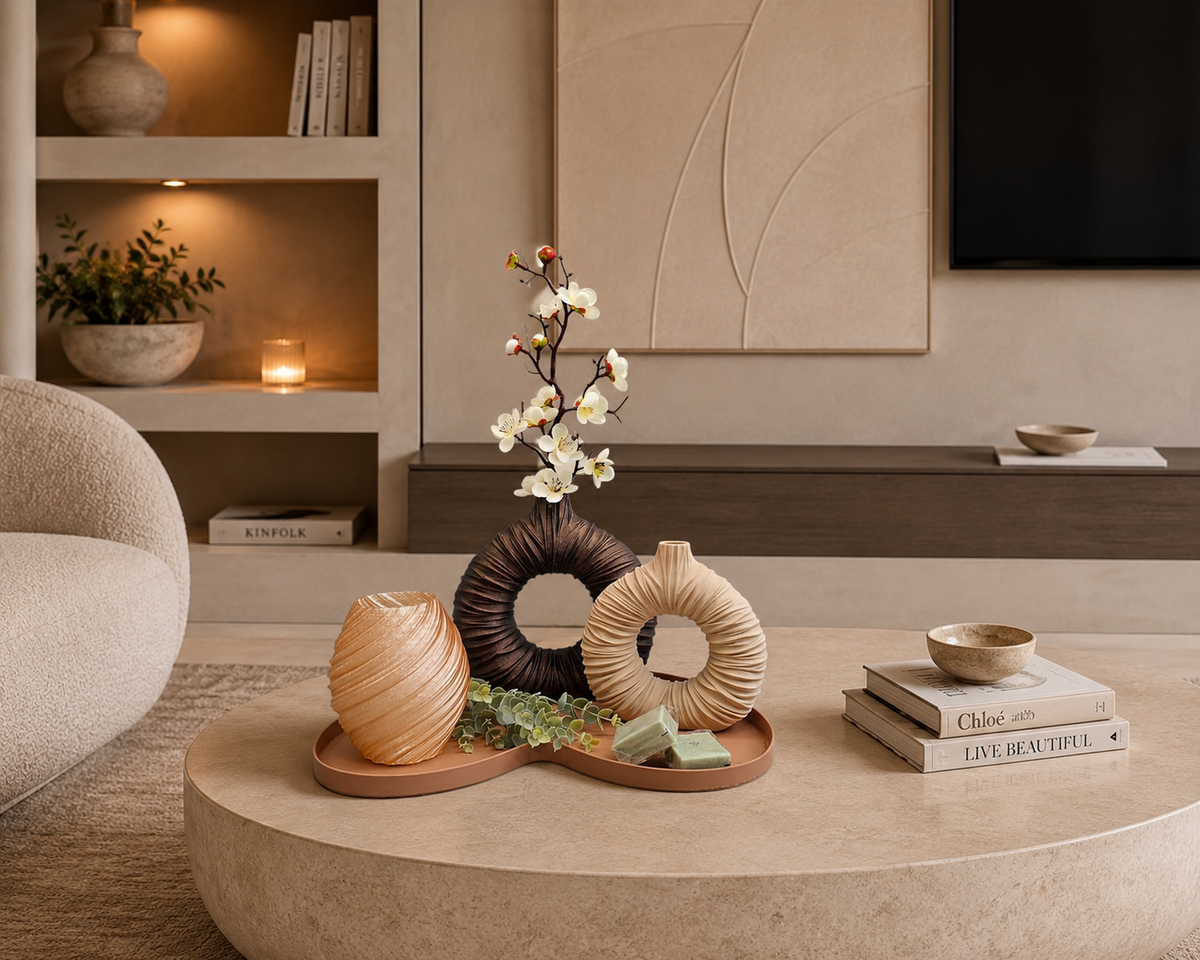 Complete Tafel Decoratie Set – Natural Harmony - 3D geprint en Uniek