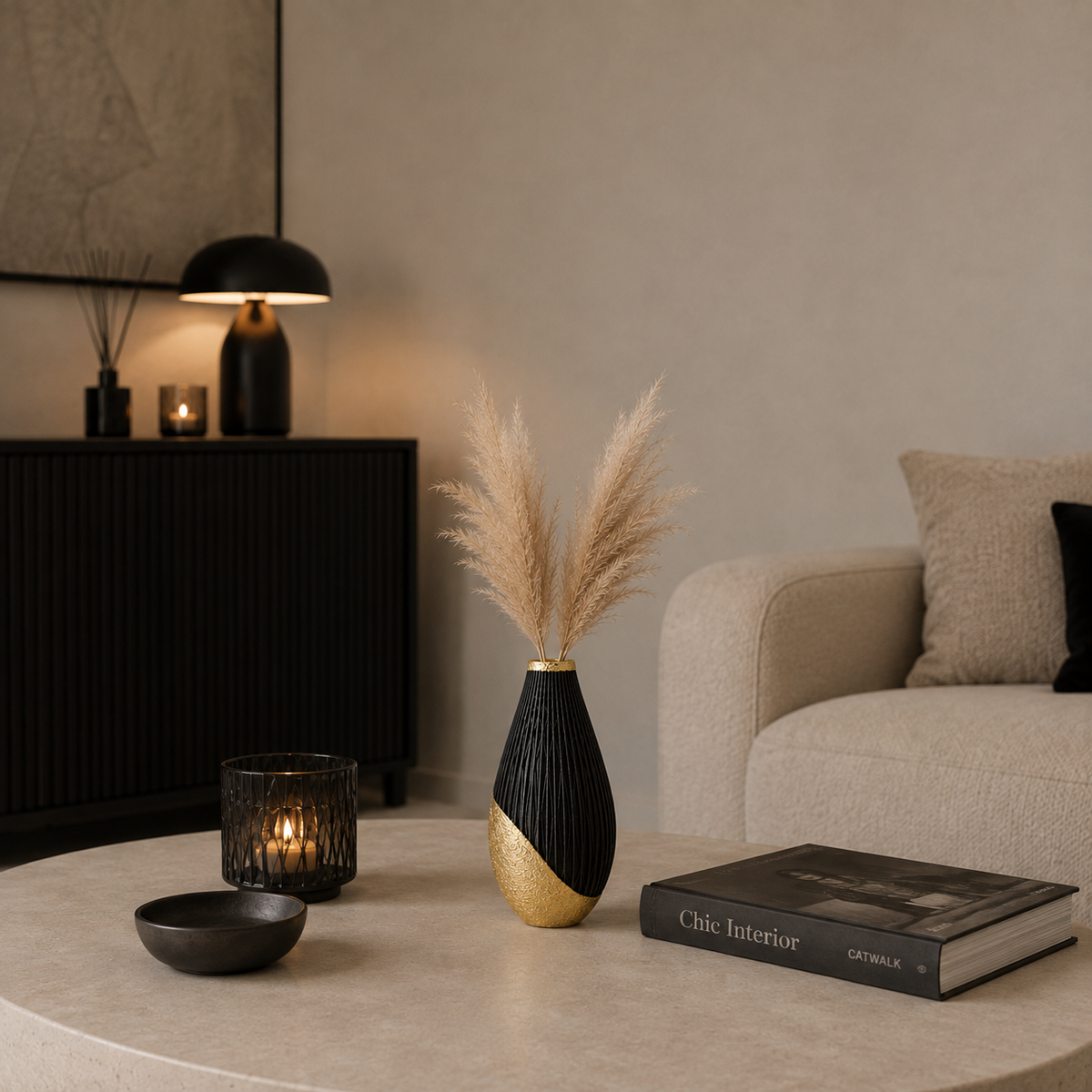 Luxury Layerzz – Elle Vase | Gold Leaf & Rose Gold - 3d geprinte vaas - duurzaam - handgemaakt