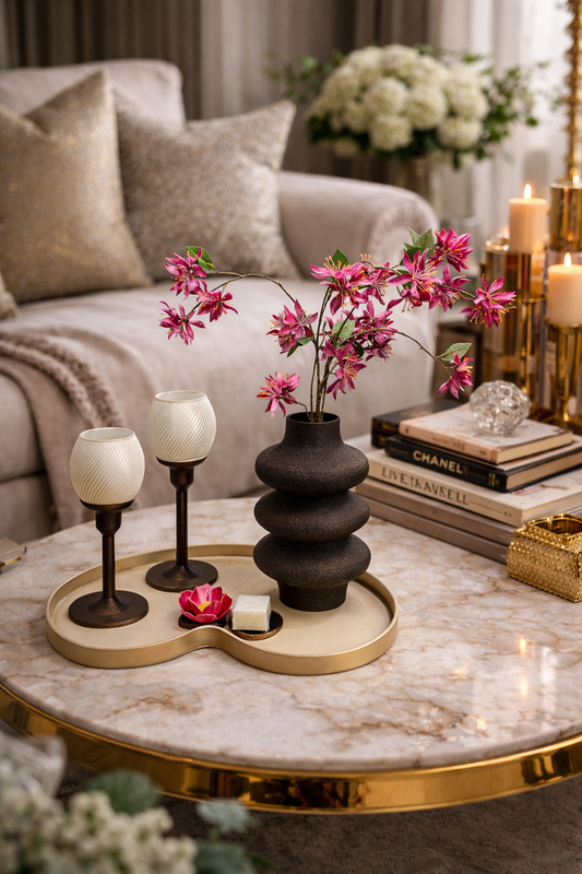 Complete Luxe Woondecoratie Set — Blossom Japandi Glow