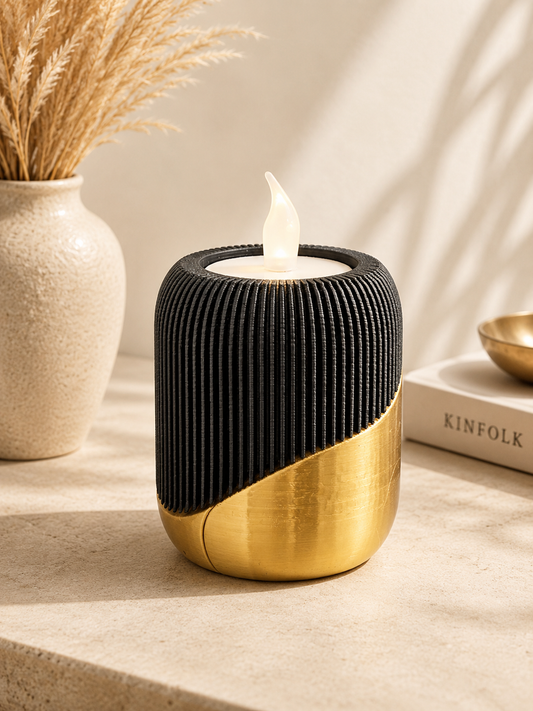 LED Waxinehouder Luxury Layerzz – Goud of koper - huisdecoratie