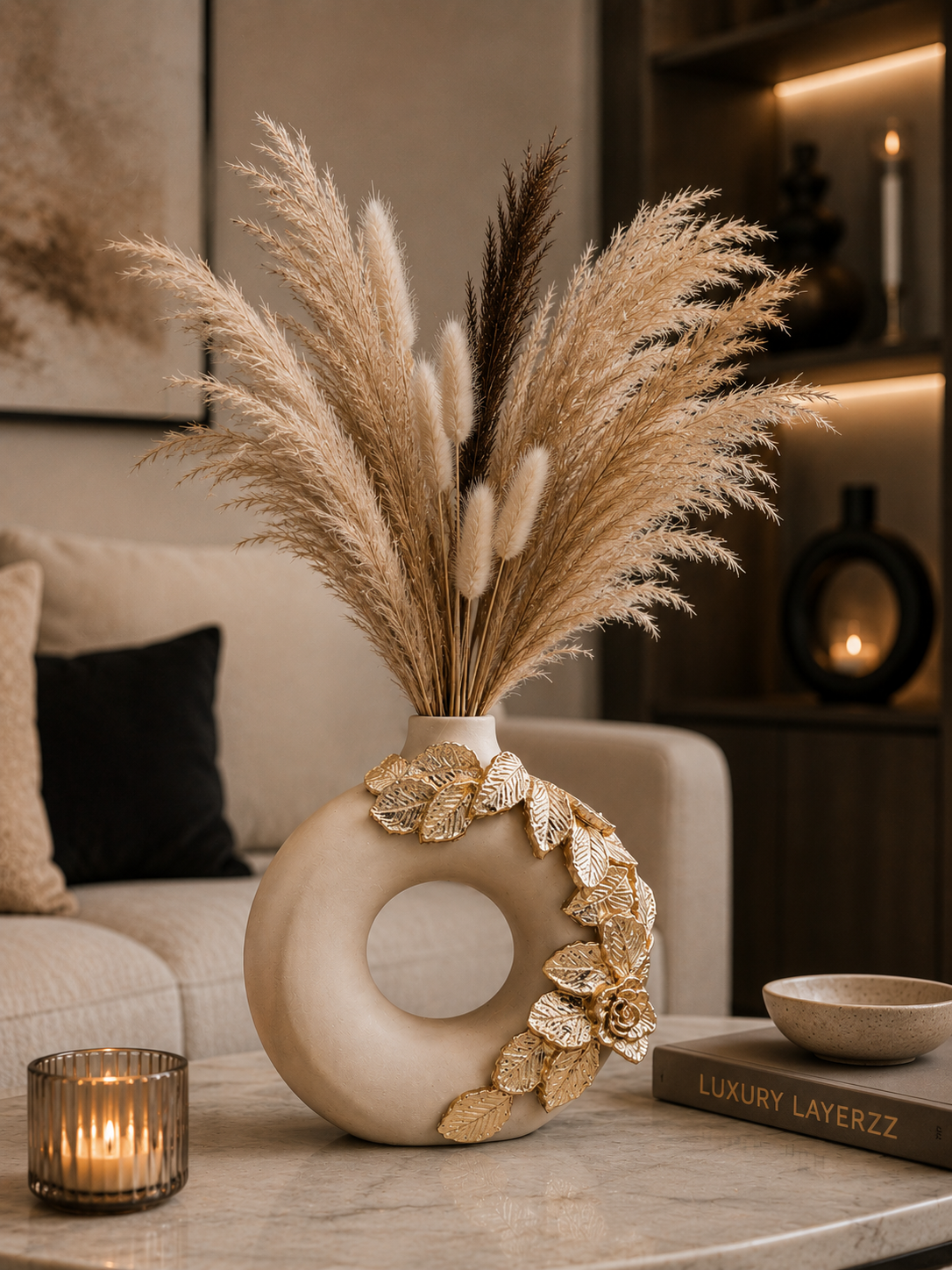 Luxury Layerzz – Floral Ring Vase - hangemaakt - 2 kleuren