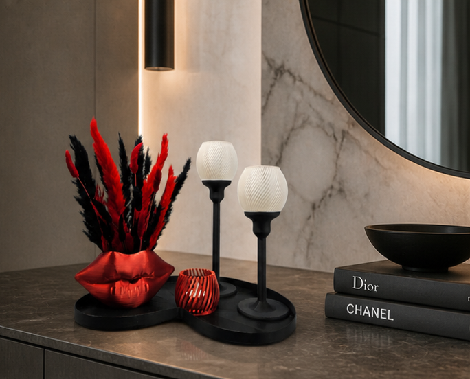 Unieke Complete Woondecoratie Set — Bold Lips Statement
