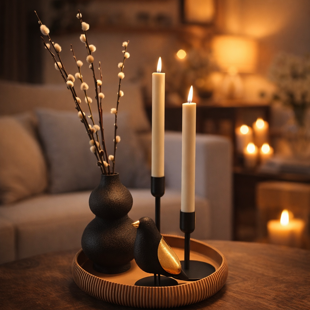 Luxury Layerzz – Luxury Birds | zwart & Champagne Goud - minimalistisch - Japandi Style - 3 maten