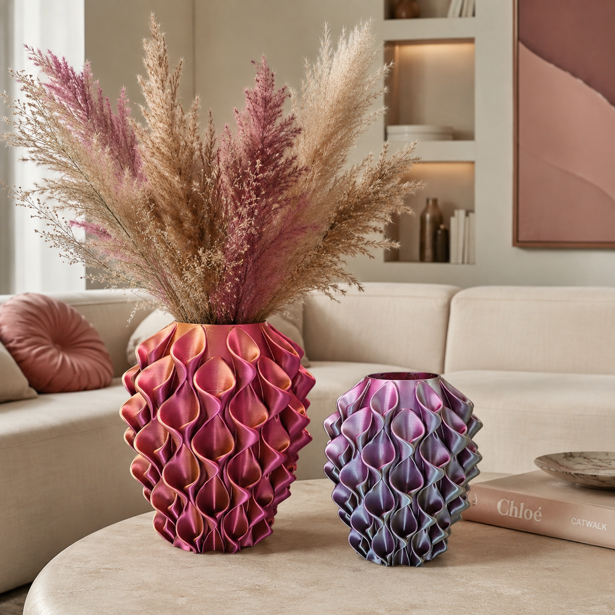 Florea Unieke 3D geprinte Design vaas