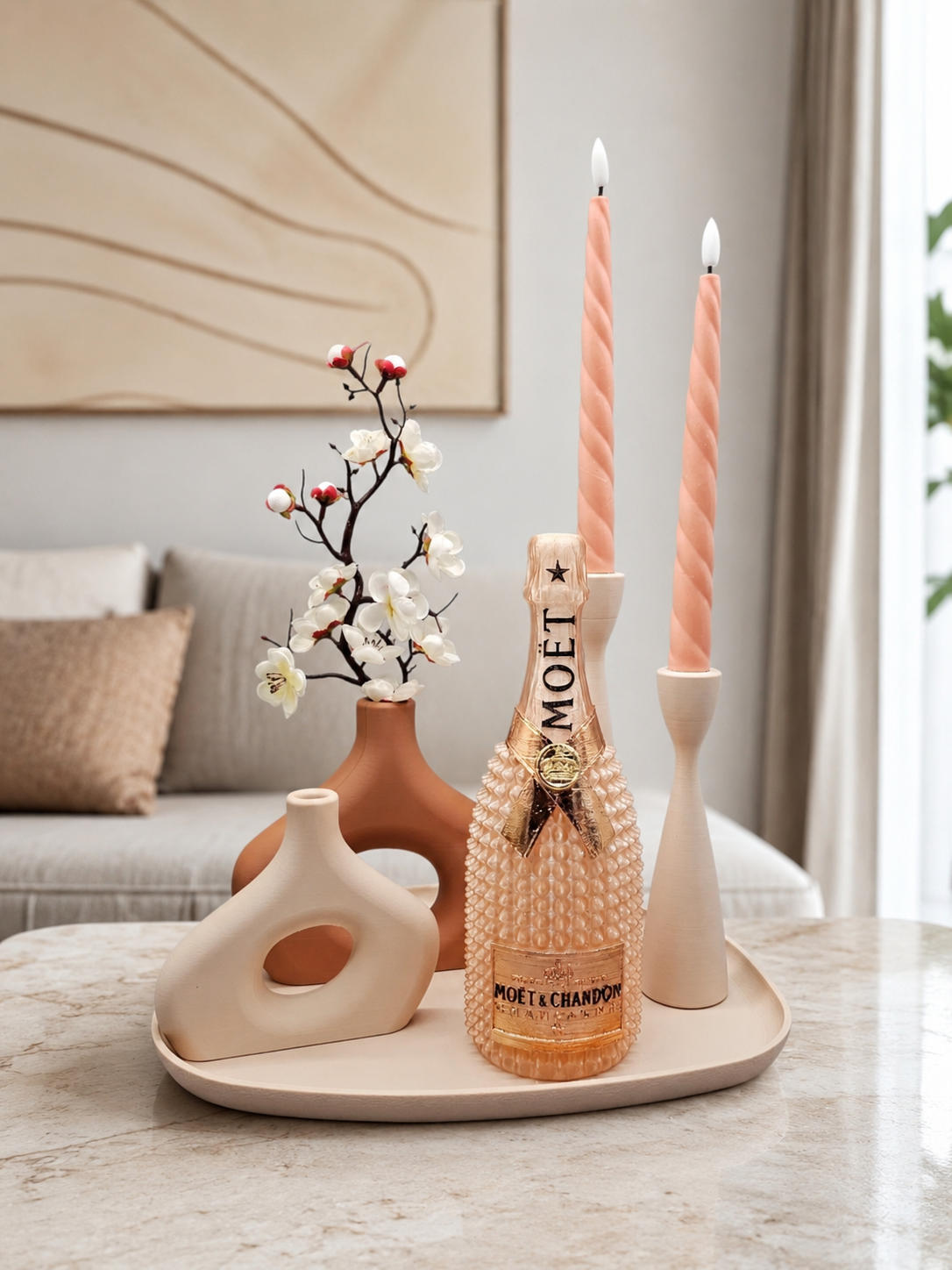 Complete Decoratie Set – Champagne Blush Luxury - duurzaam