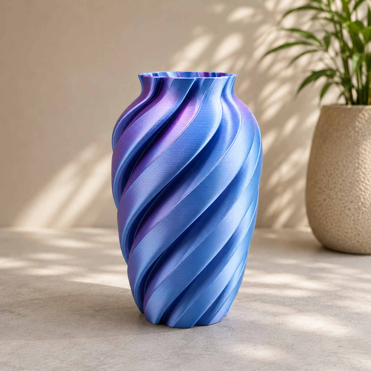 Zirkoon - 3D Geprinte Design Vaas Voor Droogbloemen