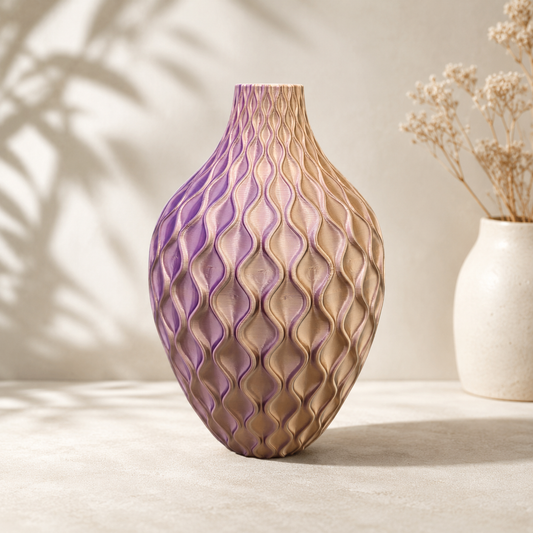 Smaragd - 3D geprinte Design vaas voor droogbloemen