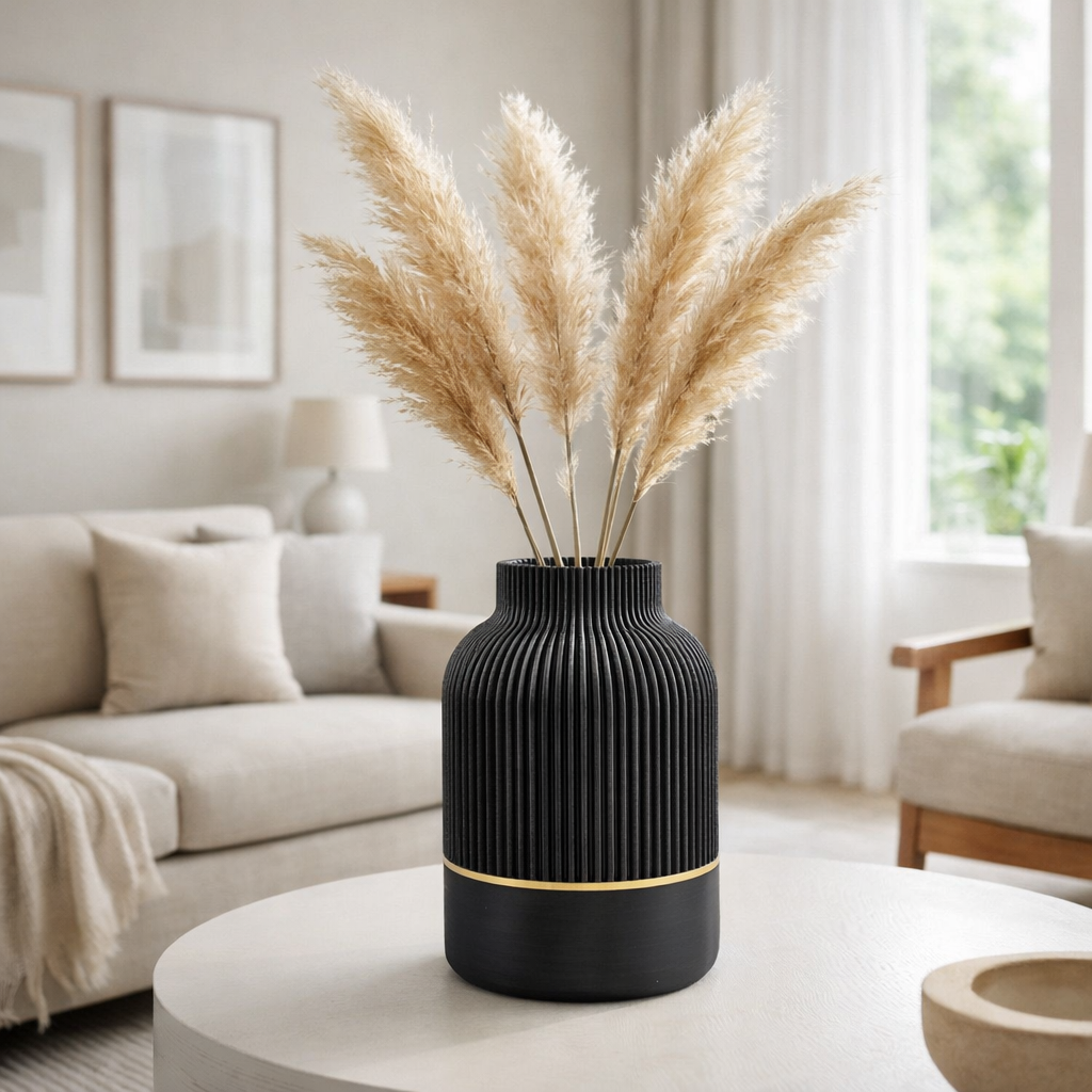 Luxury Layerzz – Luxury Line Vase | Gold Accent - homedecoration - 2 maten