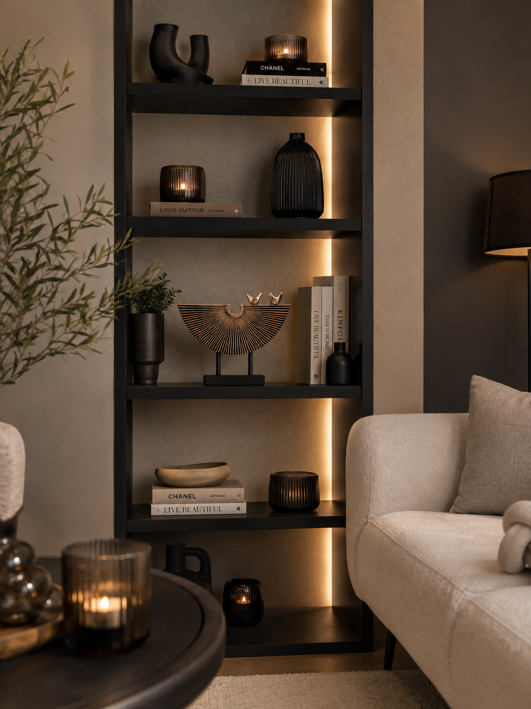 Luxury Layerzz Sunrise Birds - Decoratief beeld Goud & Brons - 3D geprint - luxe interieurdecoratie