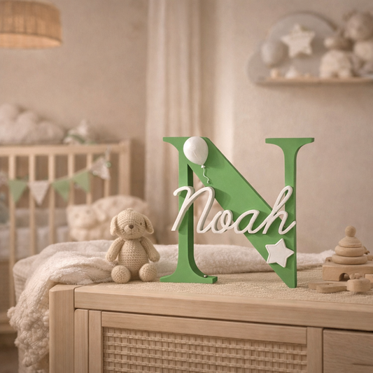 Gepersonaliseerde Naamdecoratie – Letter met Naam