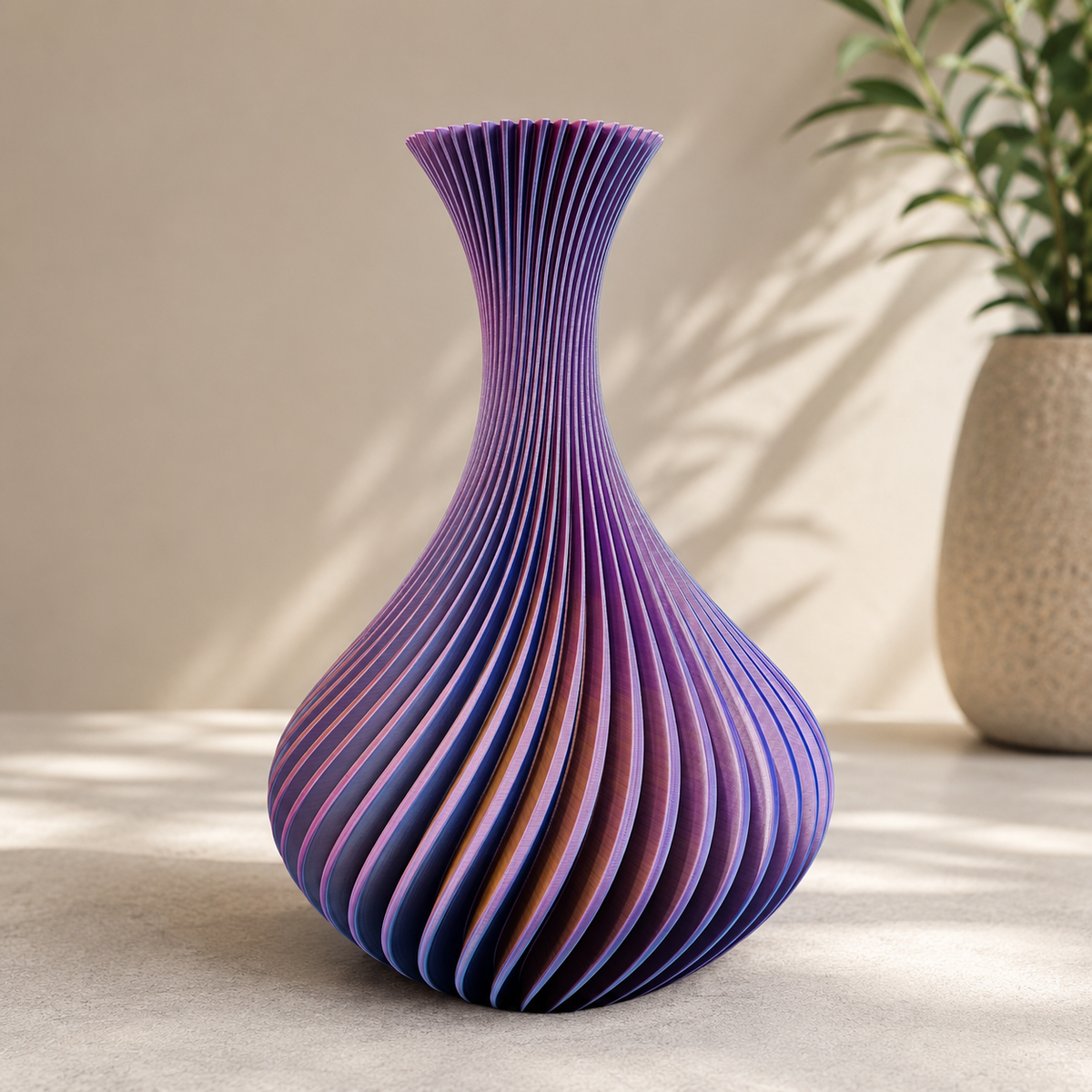 Flux - Moderne 3D Geprinte Vaas